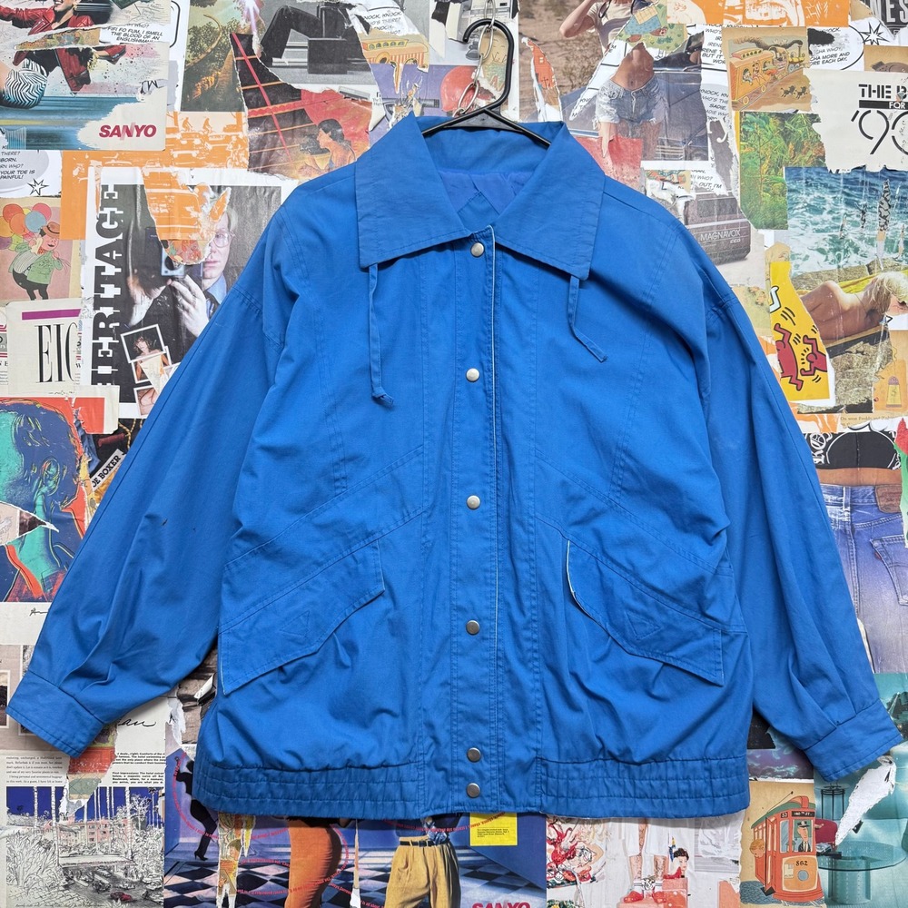 Blue Lightweight Windbreaker Jacket Be In‎ The Current Be Seen Size L